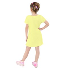 Kids  Short Sleeve Velvet Dress 