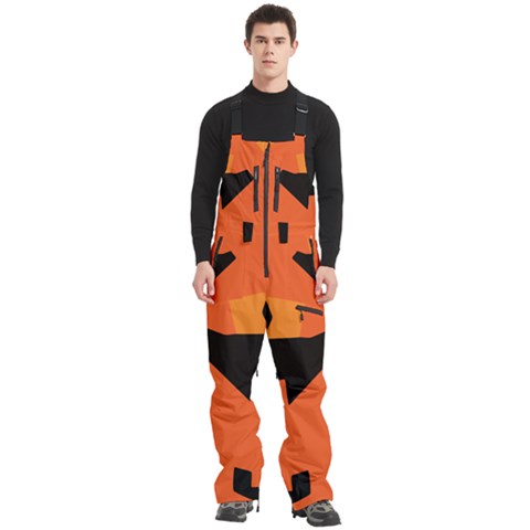 Men s Front Zip Ski And Snowboard Bib Pants 