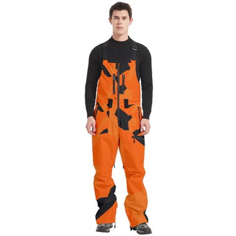 Men s Front Zip Ski And Snowboard Bib Pants 