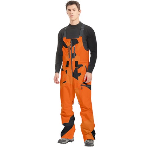 Men s Front Zip Ski And Snowboard Bib Pants 