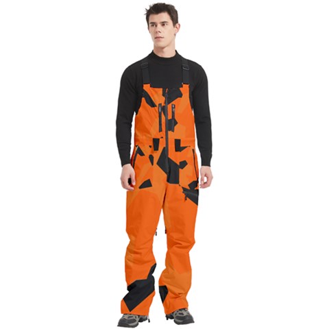 Men s Front Zip Ski And Snowboard Bib Pants 
