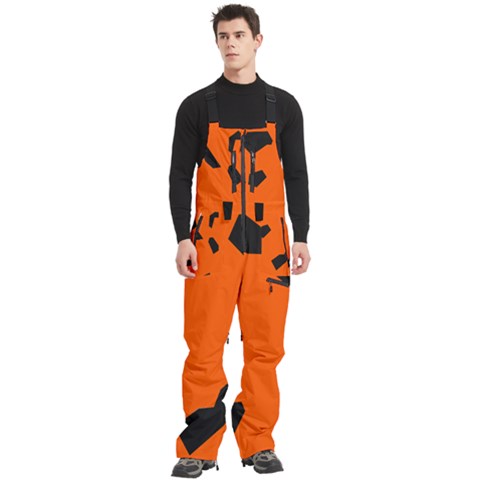 Men s Front Zip Ski And Snowboard Bib Pants 