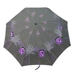 Purple Petals Umbrella - Folding Umbrella