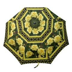 yellow rose  umbrella - Folding Umbrella