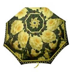 yellow rose2  umbrella - Folding Umbrella