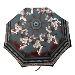 blossom ubrella w/ border - Folding Umbrella blossom ubrella w/ border - Folding Umbrella