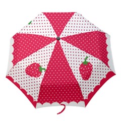 strawberies - Folding Umbrella