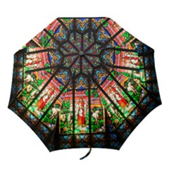 Stained Glass Umbrella - Folding Umbrella