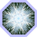 Sky and Irises - Folding Umbrella