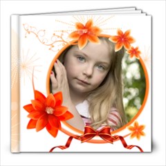 Orange Flower Book - 8x8 Photo Book (20 pages)