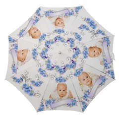 Blue flower - Straight Umbrella