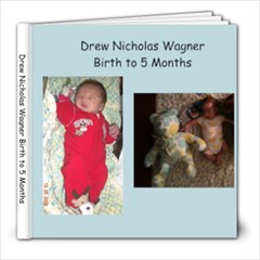 Drew Nicholas Birth to 5 Months - 8x8 Photo Book (100 pages)