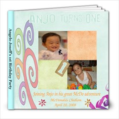 anjos first birthday photobook.. - 8x8 Photo Book (20 pages)