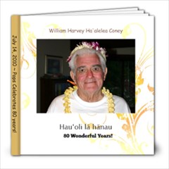 Pops 80th Birthday - 8x8 Photo Book (30 pages)