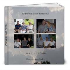 Mom Sheaf s 80th Birthday - 8x8 Photo Book (20 pages)