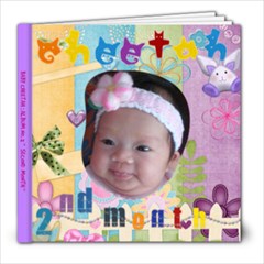Baby Cheetah  2 months - 8x8 Photo Book (39 pages)
