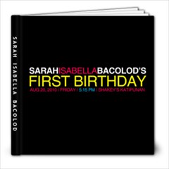 sarah photobook - 8x8 Photo Book (20 pages)