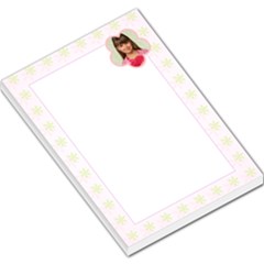 Green Floral Border - Large Memo Pads