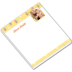 Yellow Floral Border & Footer - Small Memo Pads