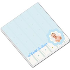 Baby Blue Stripes and Dots Footer - Small Memo Pads Baby Blue Stripes and Dots Footer - Small Memo Pads
