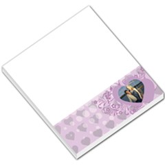 Purple Hearts White Dots - Small Memo Pads