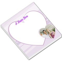 I Love You Purple Heart - Small Memo Pads