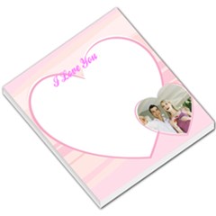 I Love You Pink Heart - Small Memo Pads