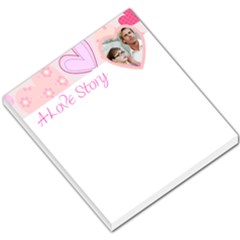 Love Story Hearty Header - Small Memo Pads