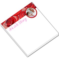 Love Story Roses Header - Small Memo Pads