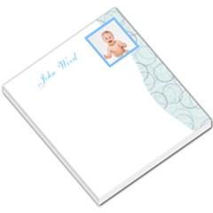 Baby Green Swirls Sidebar - Small Memo Pads