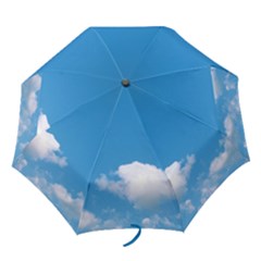 Suzannes Umbrella Cloud border 1 - Folding Umbrella