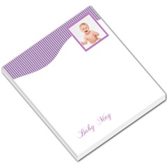 White Purple Wavy Header - Small Memo Pads