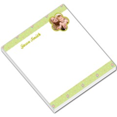 Baby Green Header & Footer - Small Memo Pads