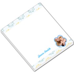 Blue and Yellow Flowers Header and Footer - Small Memo Pads Blue and Yellow Flowers Header and Footer - Small Memo Pads