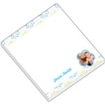 Blue and Yellow Flowers Header and Footer - Small Memo Pads