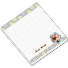 Blue & Green Cherries Header & Footer - Small Memo Pads