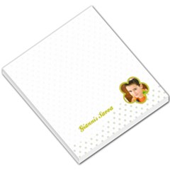 Green Dotted Flower Footer  - Small Memo Pads
