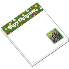 Christmas Baubles Green Header - Small Memo Pads