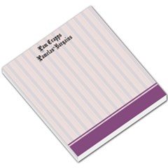 Purple Line Background - Small Memo Pads