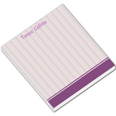 Purple Line Background - Small Memo Pads