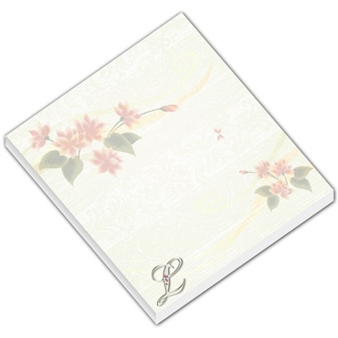 L Floral Notepad By Larissa Smith Circelli