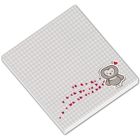 Memo Pad, Owl And Hearts By Mikki