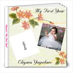 Eliyana s First Year Album - 8x8 Photo Book (20 pages)