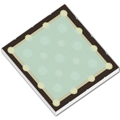 Blue and Brown Flower Memo - Small Memo Pads