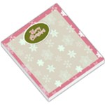 Pink Snowflake Merry Christmas Memo - Small Memo Pads