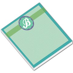 Blue Green Purple Monogram - Small Memo Pads