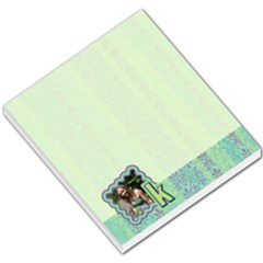 Blue Photo Monogram Memo - Small Memo Pads