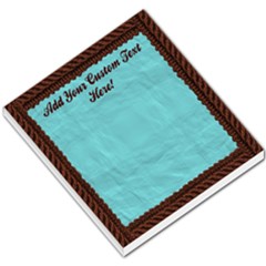 Brown and Aqua Rope Memo Pad - Small Memo Pads Brown and Aqua Rope Memo Pad - Small Memo Pads