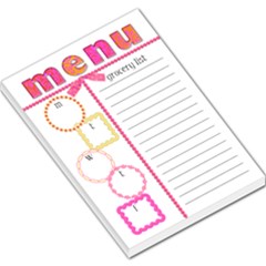 Memo Pad - Pink Lemonade Menu