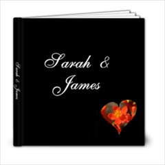 Swirls & Hearts 6x6 Album - 6x6 Photo Book (20 pages)